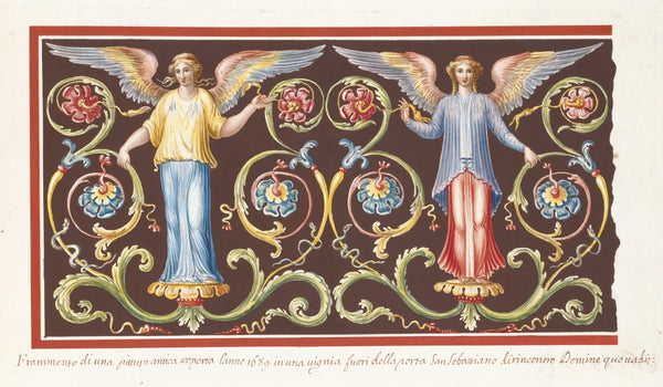 Frammento di una pittura antica soperto lanno 1689 in una vigina fuori della por