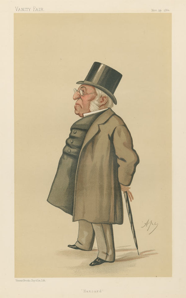 Politicians Hansard Mr Henry Hansard November 29 1884 1884