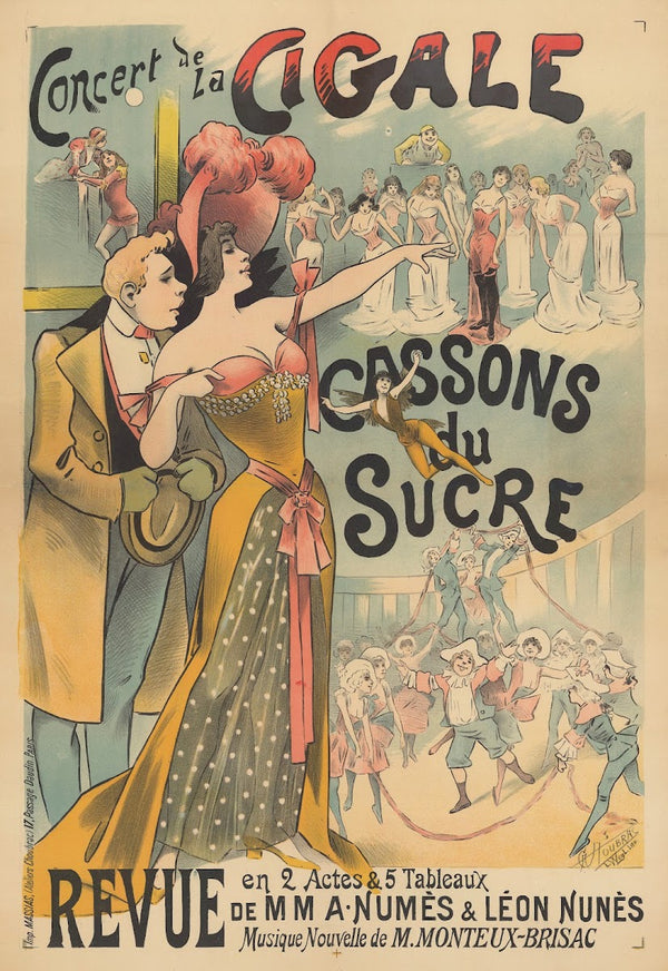 Concert de la Cigale Cassons du sucre revue en 2 actes 5 tableaux de MM A Numès