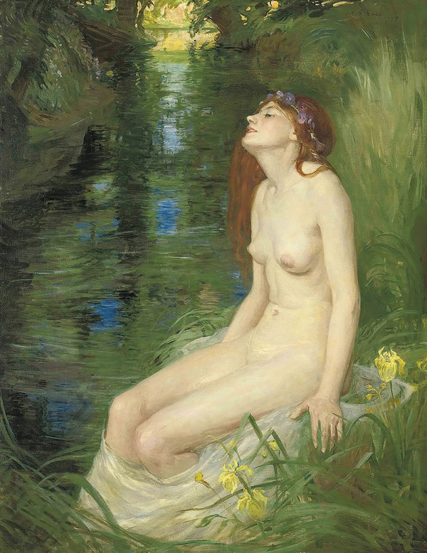 A nymph beside a pool 1910