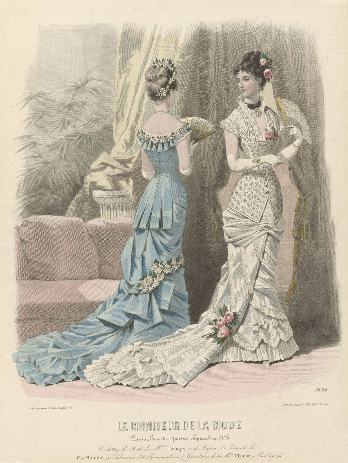 Le Moniteur de la Mode Toilettes de Bal 1879