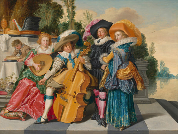 Merry Company on a Terrace 1625