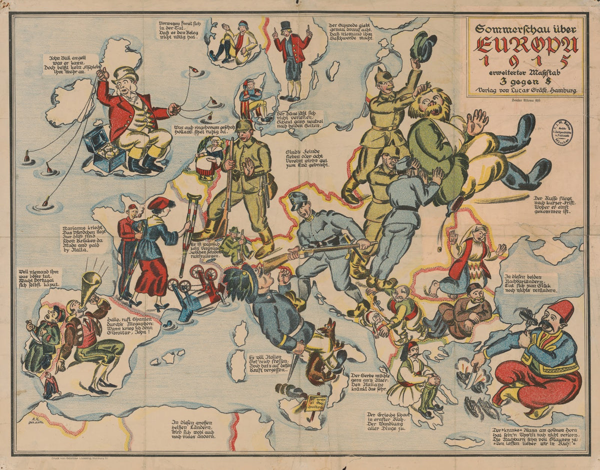 Commerschau uber Europa 1915 1915