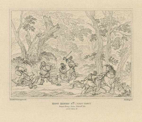 King Henry 4th first part Prince Henry Poins Falstaff c act II scene II 19th cen