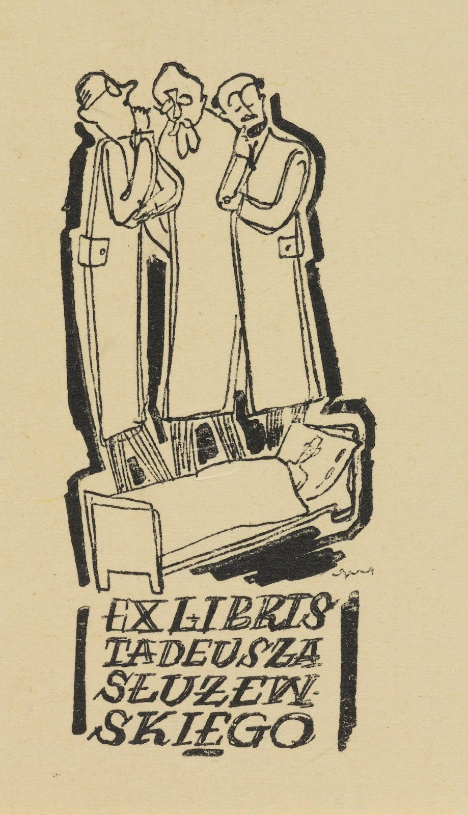 Ex libris Tadeusza Służewskiego 1942