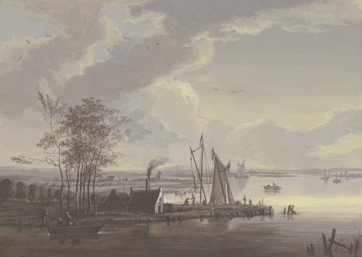 River scenery in the summer