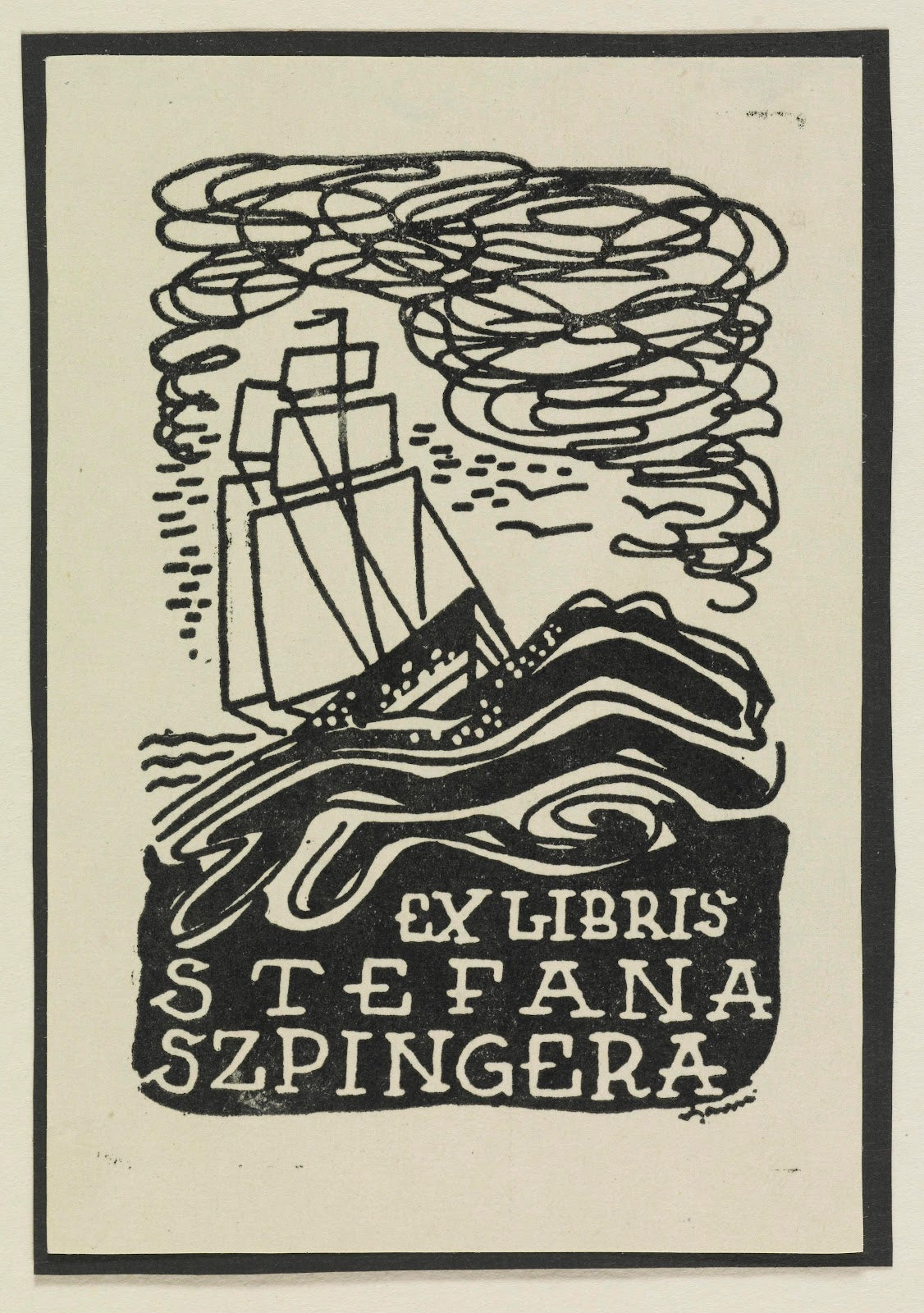Ex libris Stefana Szpingera 1942