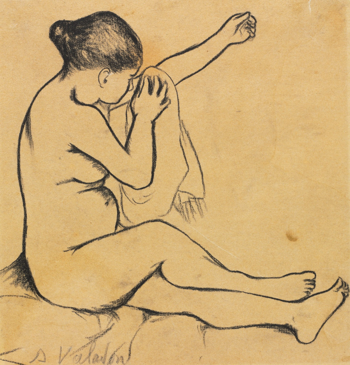 Seated Female Nude first third 1900s