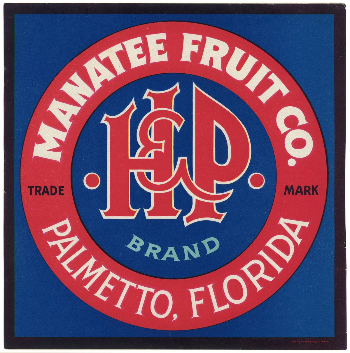 H P Brand Fruit Label 1930 1950