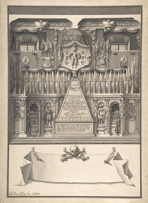 Memorial Decoration for the Interior of a Building to Honor the Deceased Ernst L