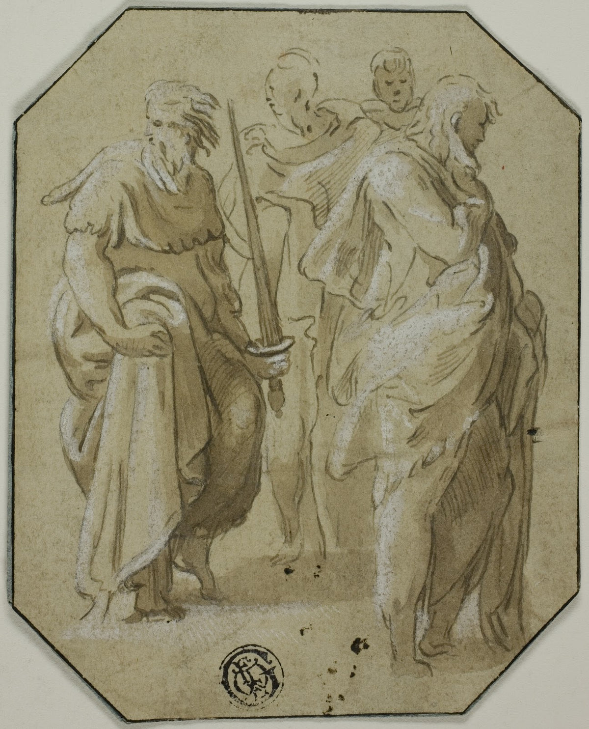 Saint Paul and Three Other Standing Figures 18th century