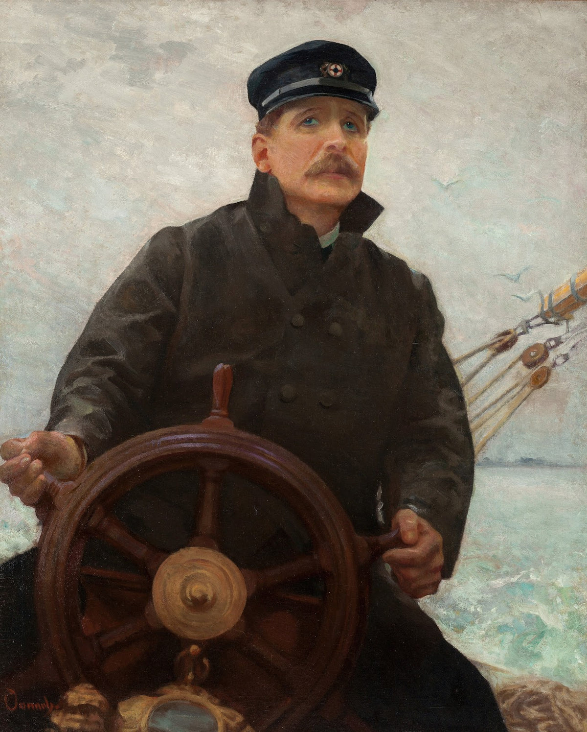At the Helm Edward Dale Toland circa 1926