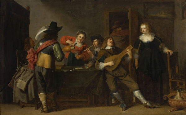 Genre scene in a tavern