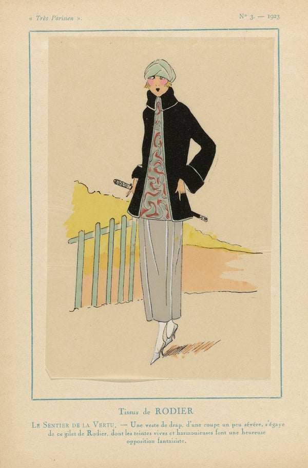 Tissus de Rodier Le Sentier de La Vertu 1923