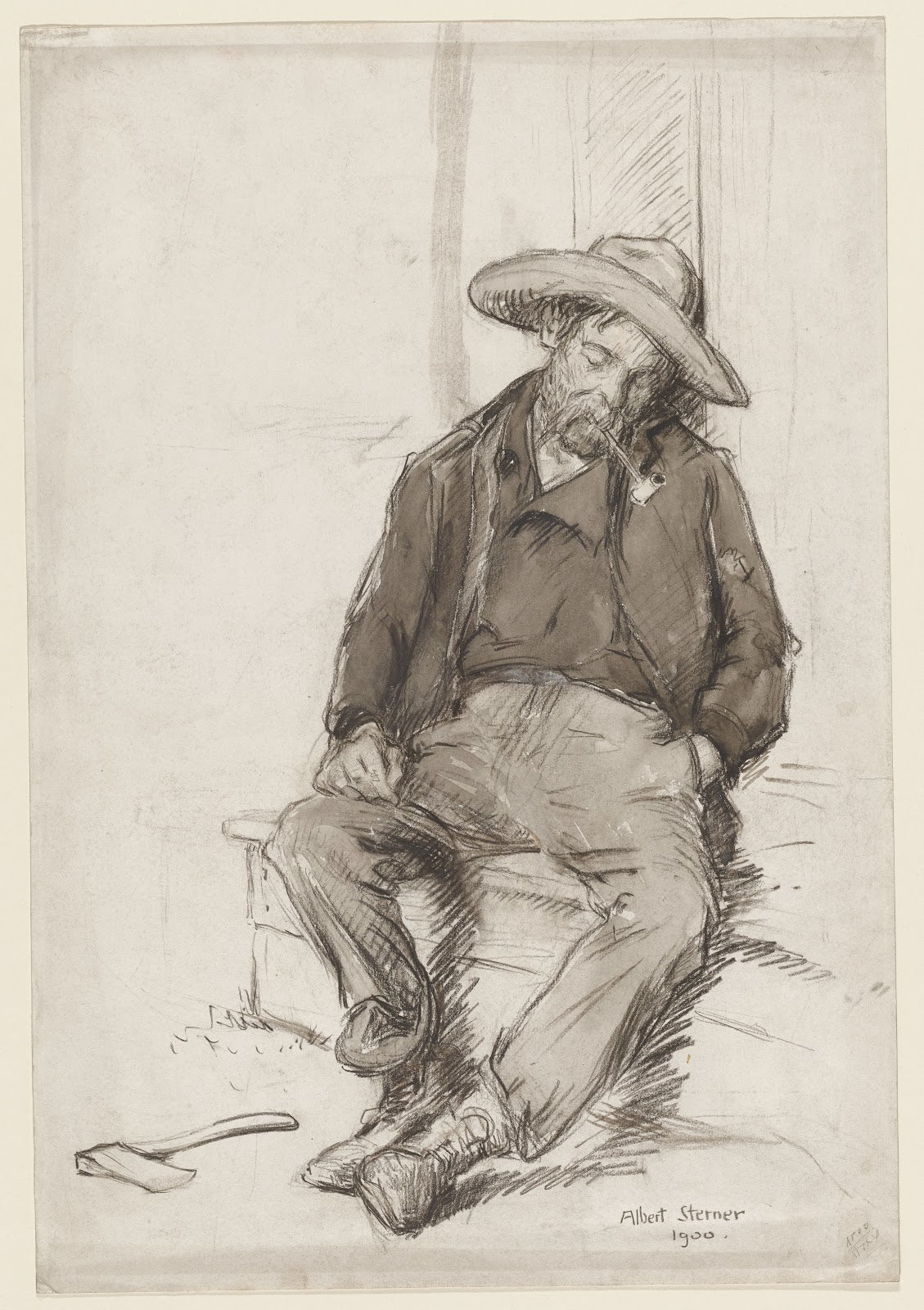 Sleeping Workman 1900