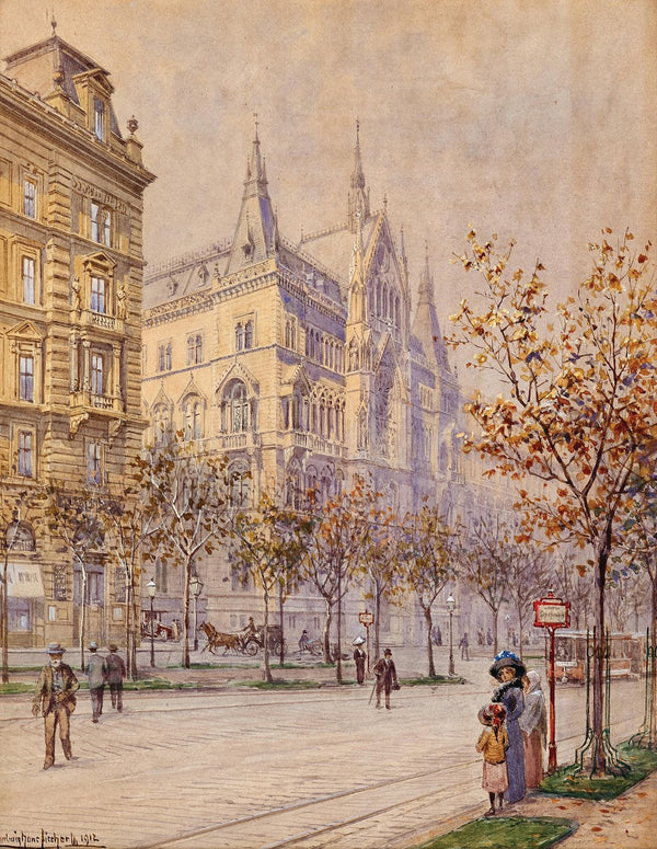 Sühnhaus in Schottenring at Vienna Ringstraße 1912
