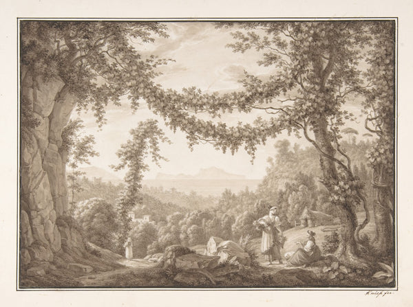 Burdocks Campions and Brambles by a Treetrunk on a River Bank early 19th century