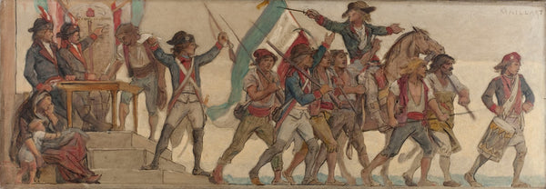 Le départ des conscrits La patrie en danger 1879