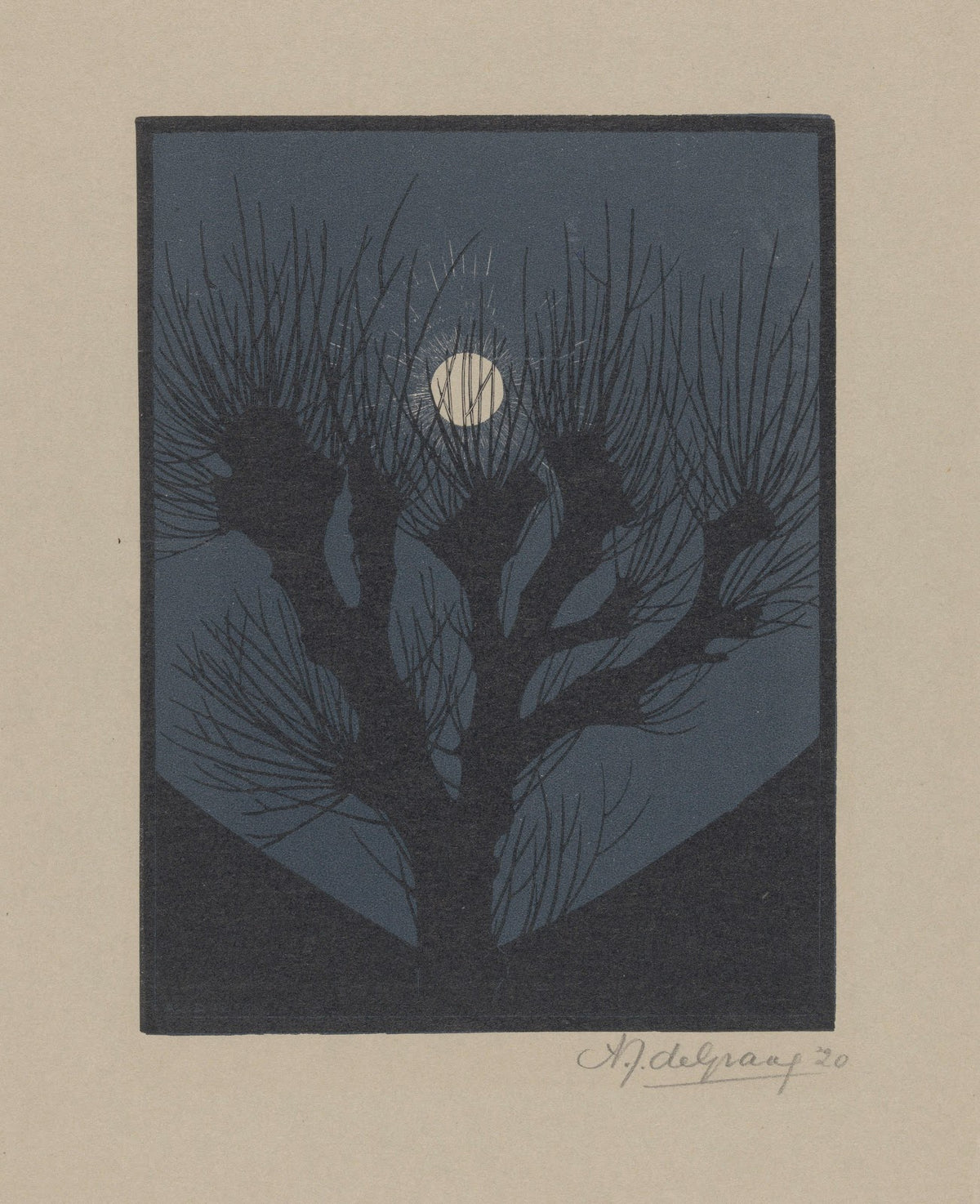 Moonlit night 1920