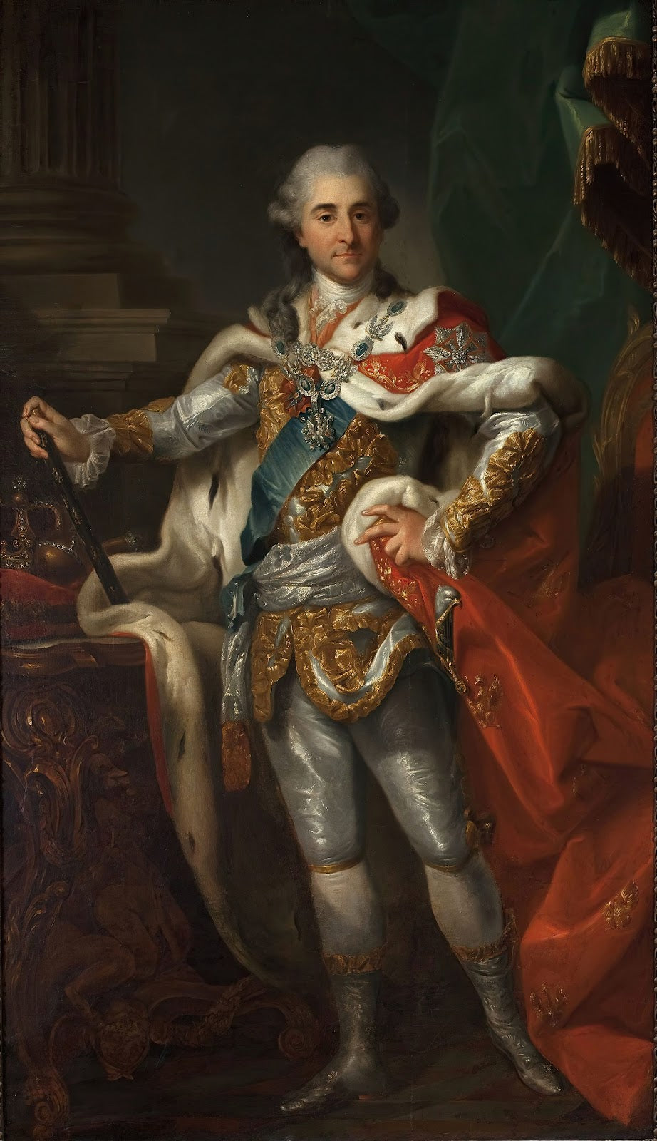 Portrait of Stanisław August Poniatowski in the coronation costume 1768 71