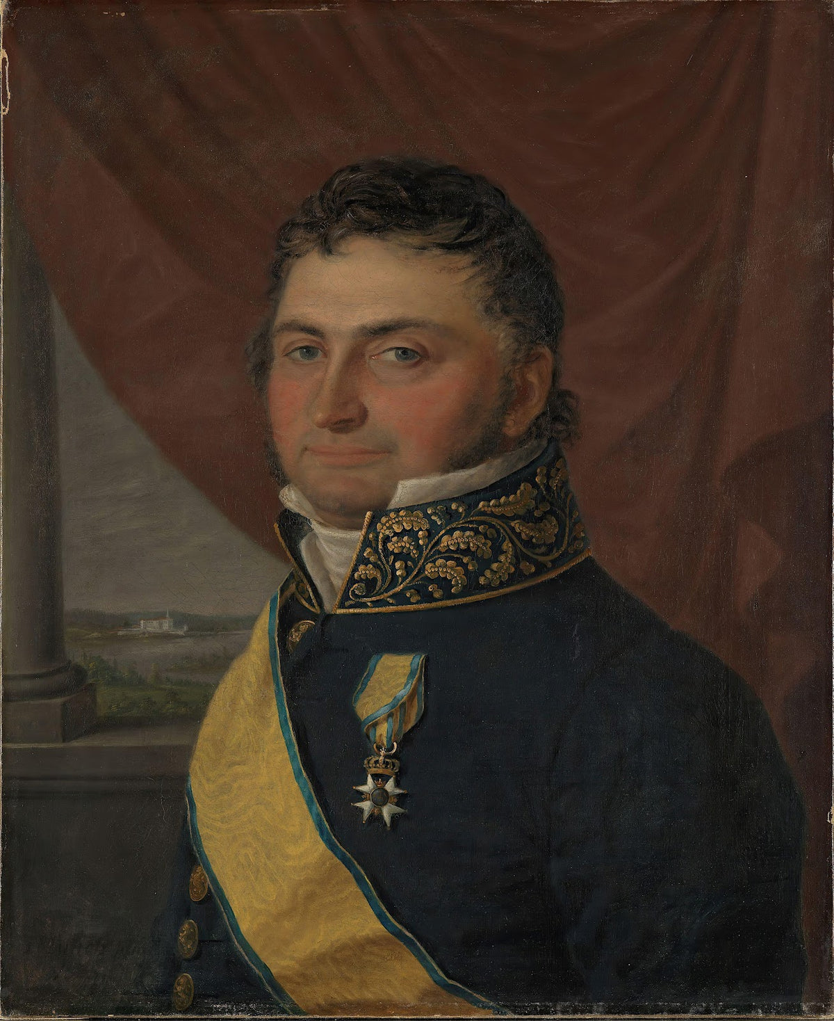 Portrait of Cabinet Minister Nicolay Johan Lohmann Krog 1825