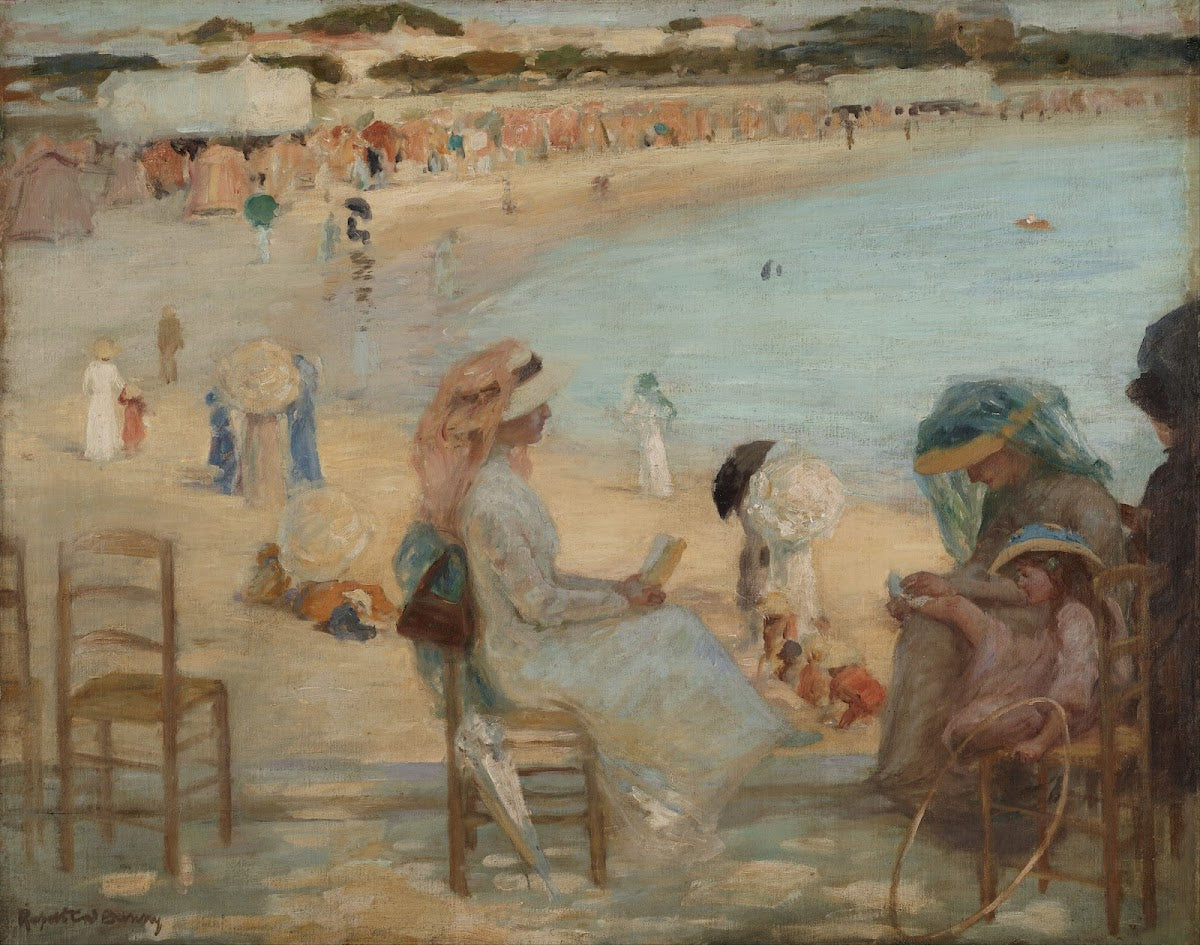 On the beach Royan circa 1908