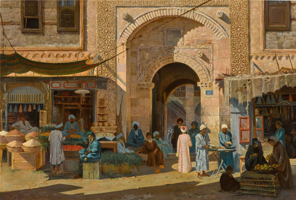 The Bazaar Bab el Sharia Cairo 1892