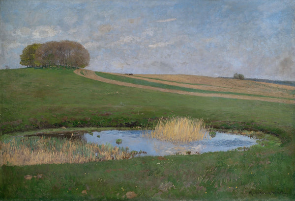 Sommerlandschaft mit einem Tümpel 1897