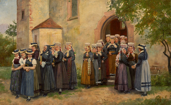 Going to Church in the Black Forest 1905