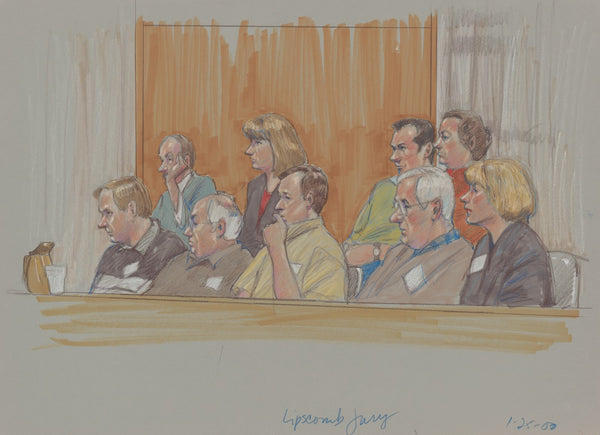 The all white jury at the bribery trial of Albert Louis Lipscomb African America