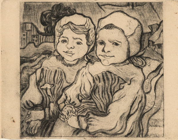 Les Deux fillettes after Van Gogh 1900