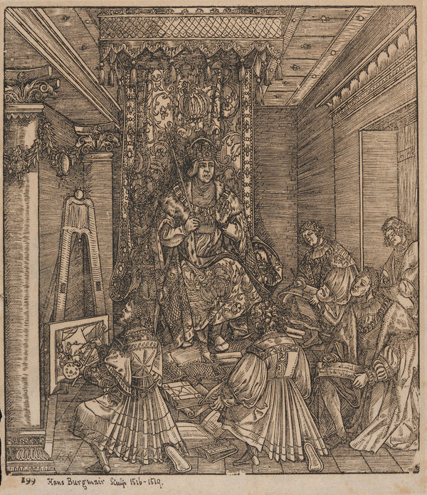 The Emperor Maximilian I on his throne