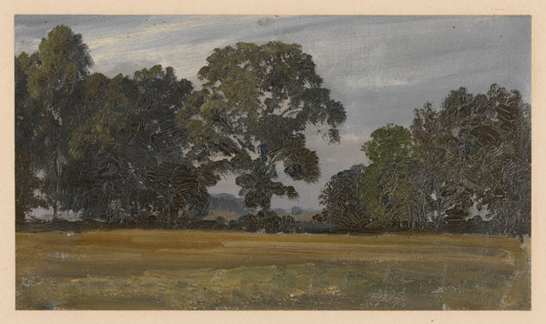 Trees in a meadow in the Oder valley 1850 1881