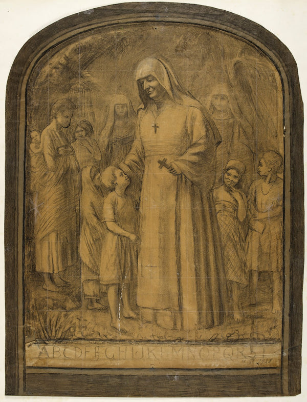 Etude pour un bas relief Mère Javouhey missionnaire 1938