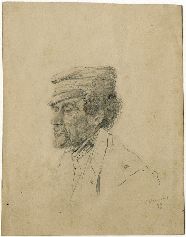 Head of a man with cap 1879