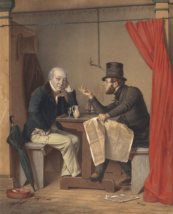 Politics In An Oyster House 1851