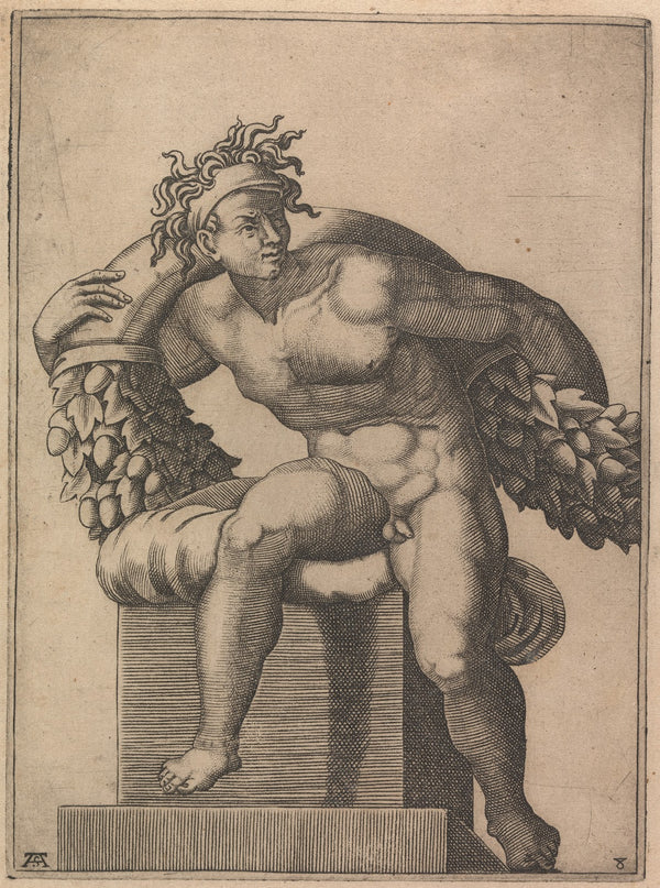 Male Nude from Panel of The Sacrifice of Noah 1550 1585