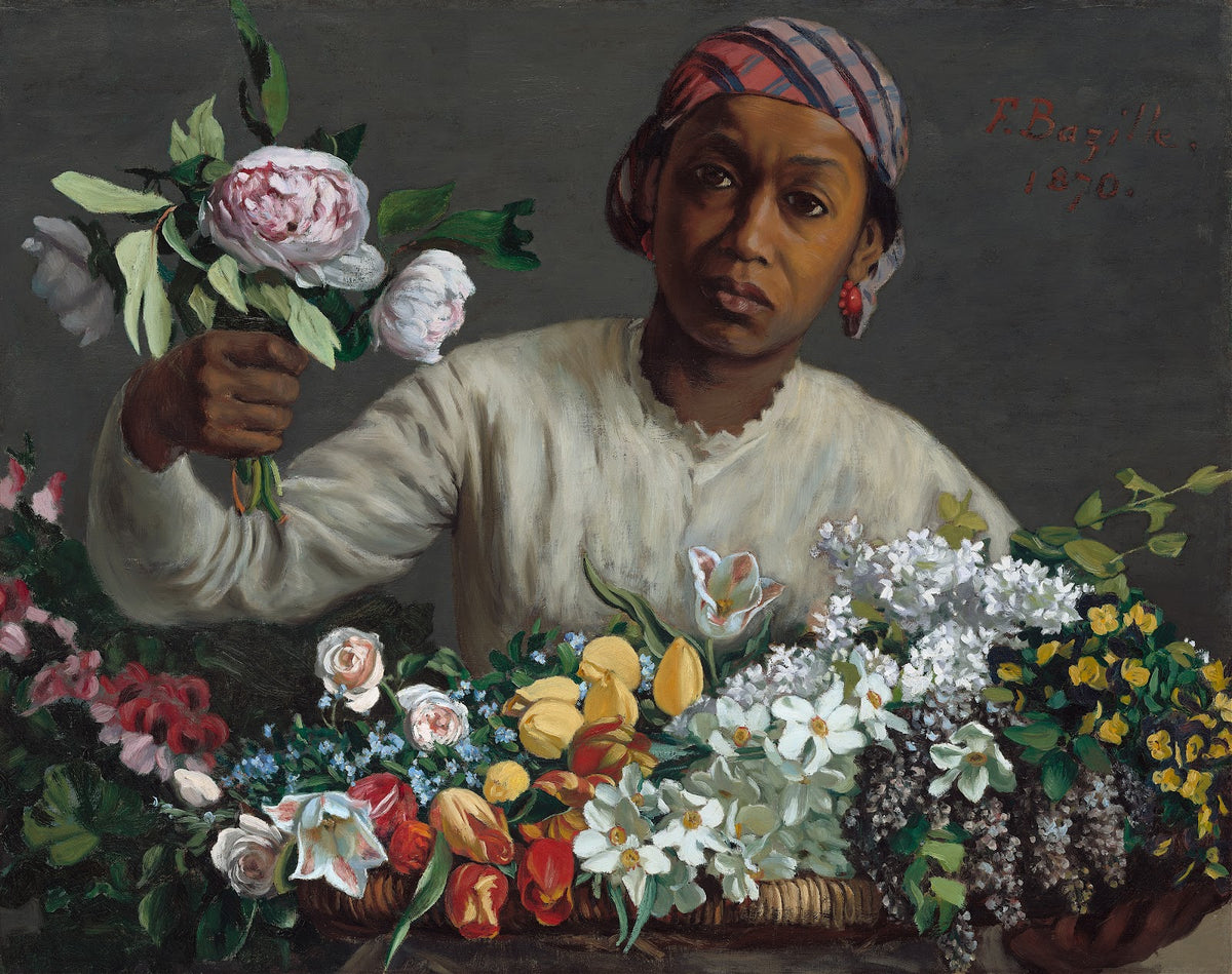 Young Woman with Peonies 1870