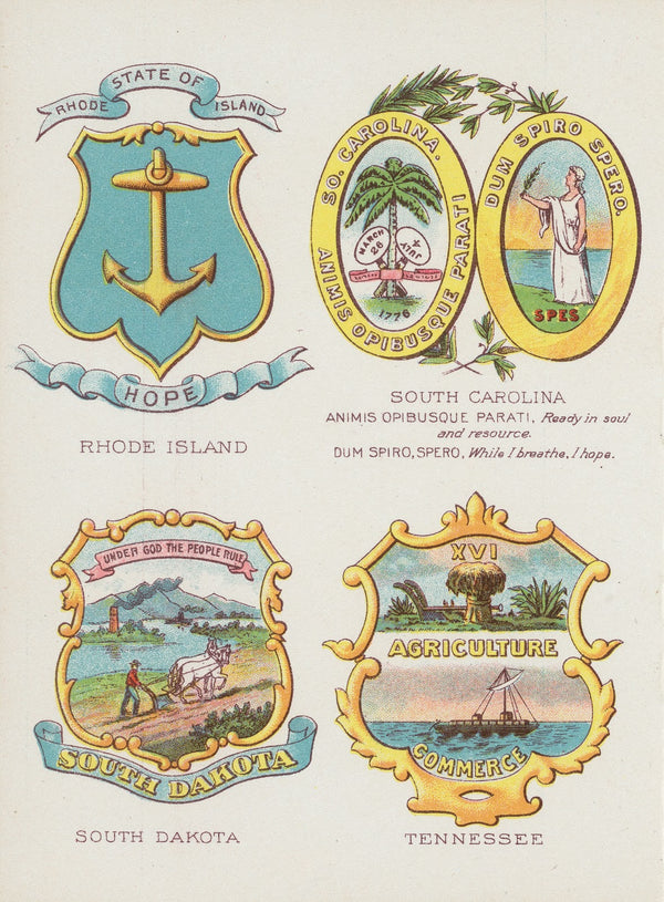 Seals and coats of arms of America Pl11 1902
