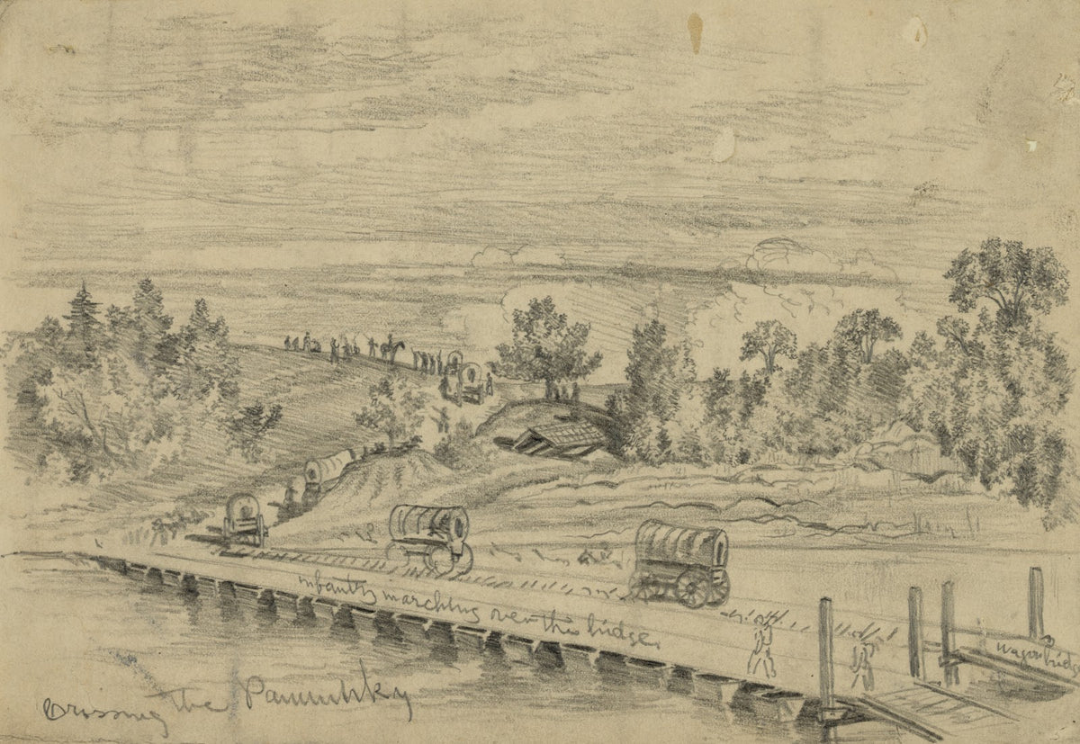The Army of the Potomac crossing the Pamunkey on the march to Cold Harbor 1864