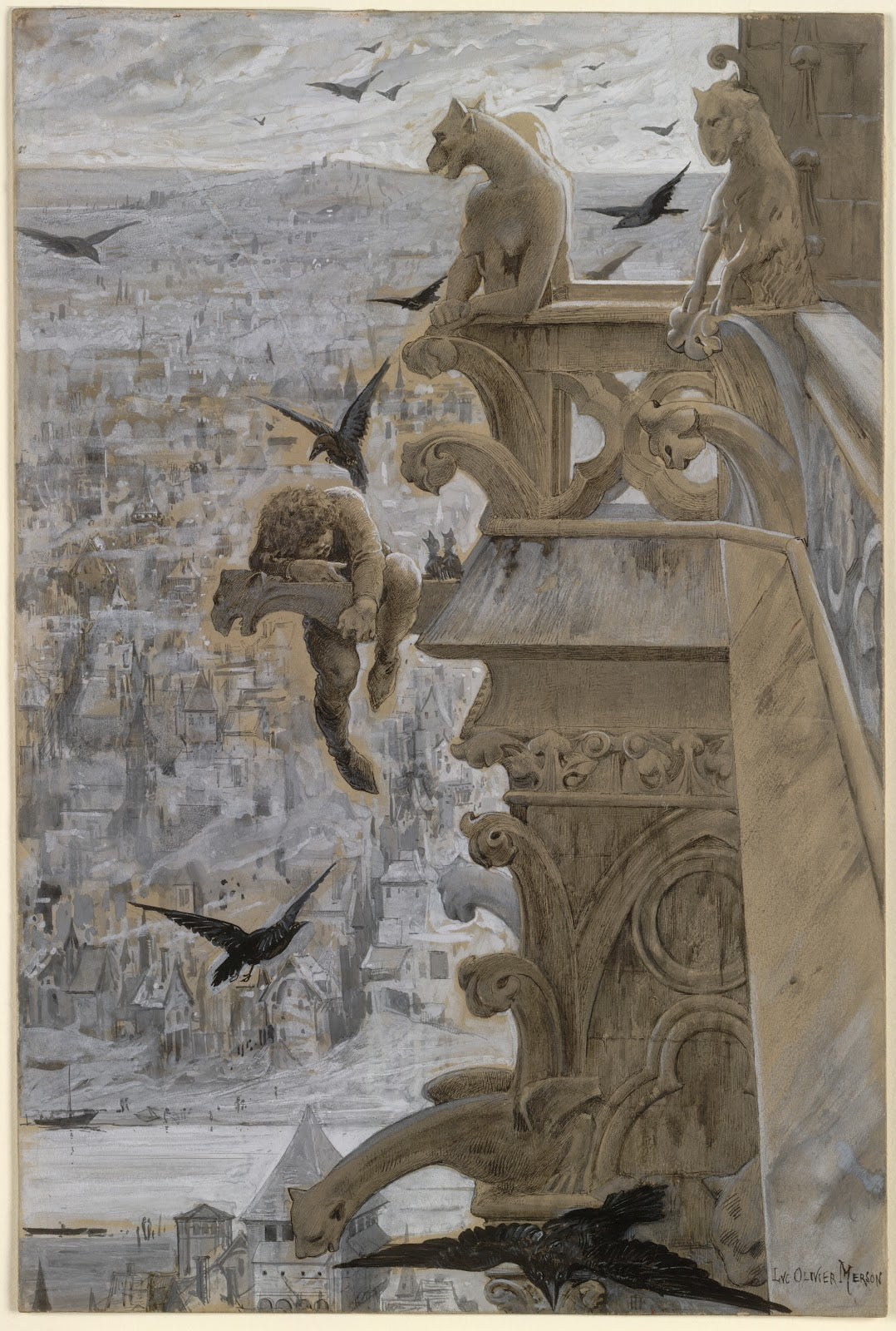 Notre Dame de Paris c 1881