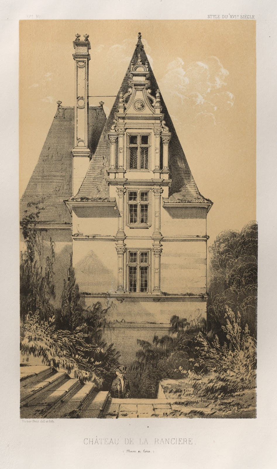 Château De La Ranciere Maine et Loire 1860