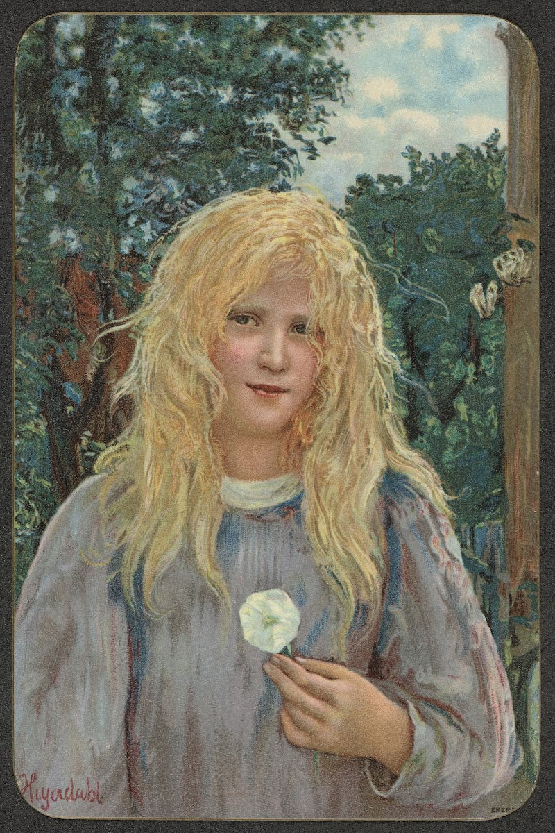 Girl with a flower