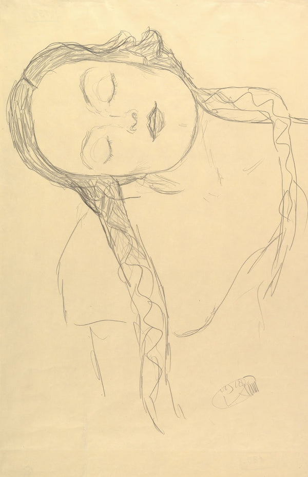 Half figure of a Young Woman 1918
