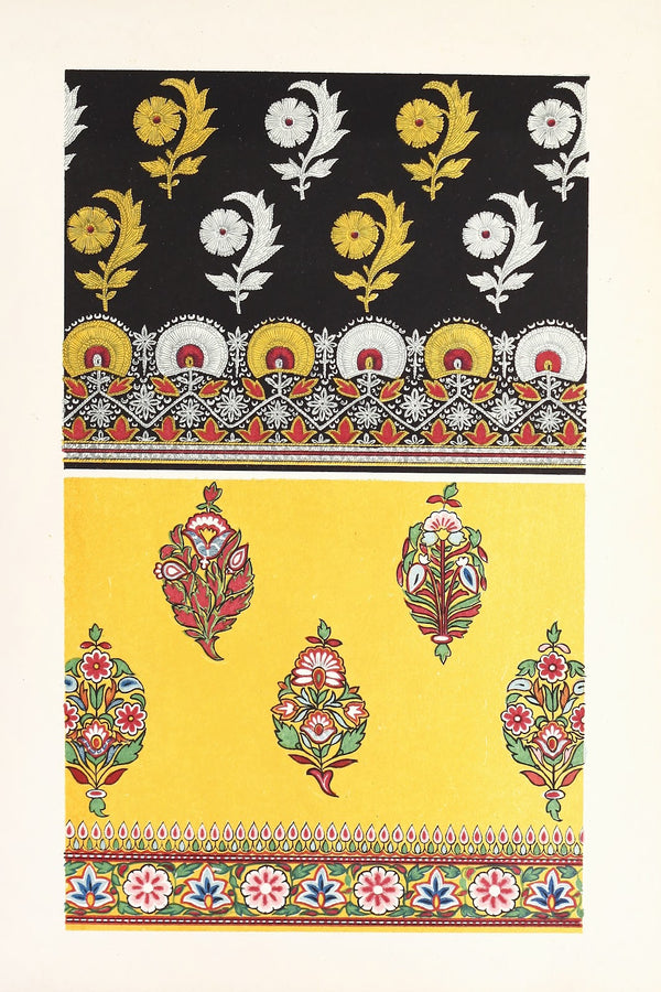 Indian Embroidered Satin Stuffs for Dresses 1858