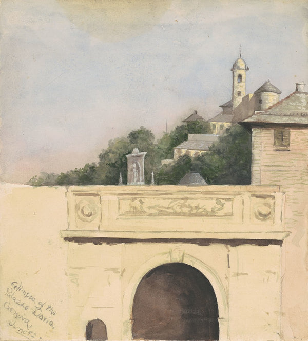 Glimpse of the Palazzo DoriaGenova 1892