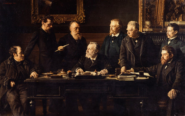 Le bureau du Conseil Municipal en juillet 1883 1885
