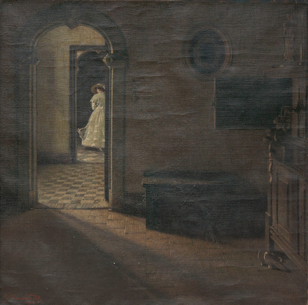 Interior with a Lady 1918