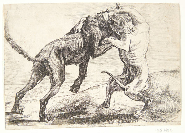 To hunde der kæmper 1654