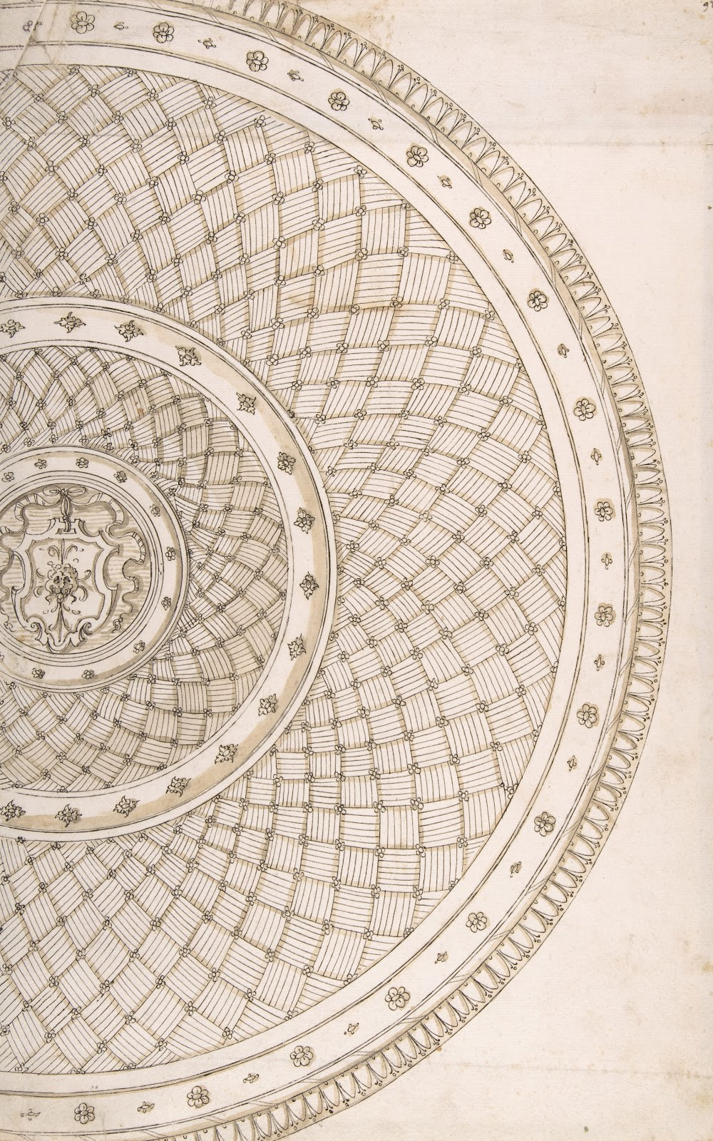 Design for a platter 16th century